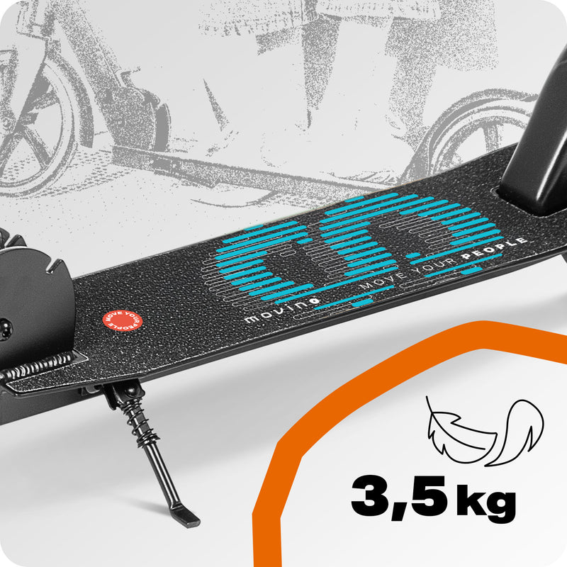 Only 3.5 kg – light to ride, easy to carry!