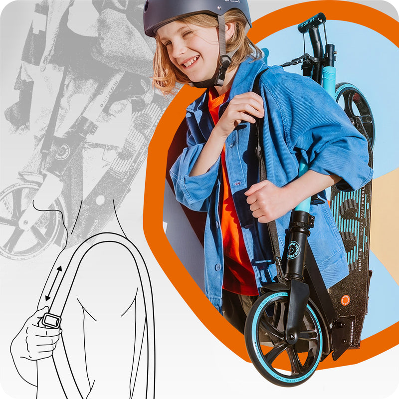 Includes carrying strap for easy daily commutes.